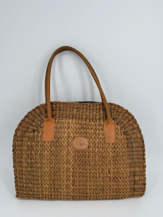 Handbags - Vintage Wicker Hand Bag